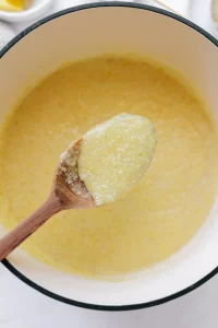 polenta casera con queso, receta polenta con queso, polenta con queso