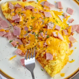 receta omelette de jamon y queso, omelette de jamón y queso facil y rapido