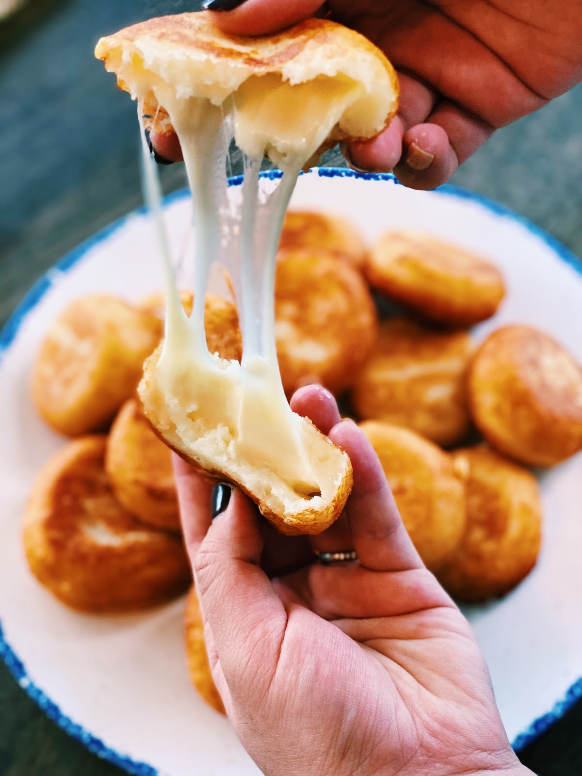 tortitas de papa y queso, receta tortitas de papa y queso, como hacer tortitas de papa y queso