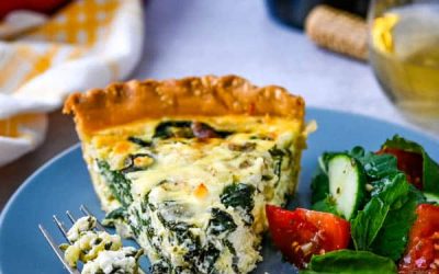 Receta paso a paso de Quiche de Espinacas y Queso de Cabra