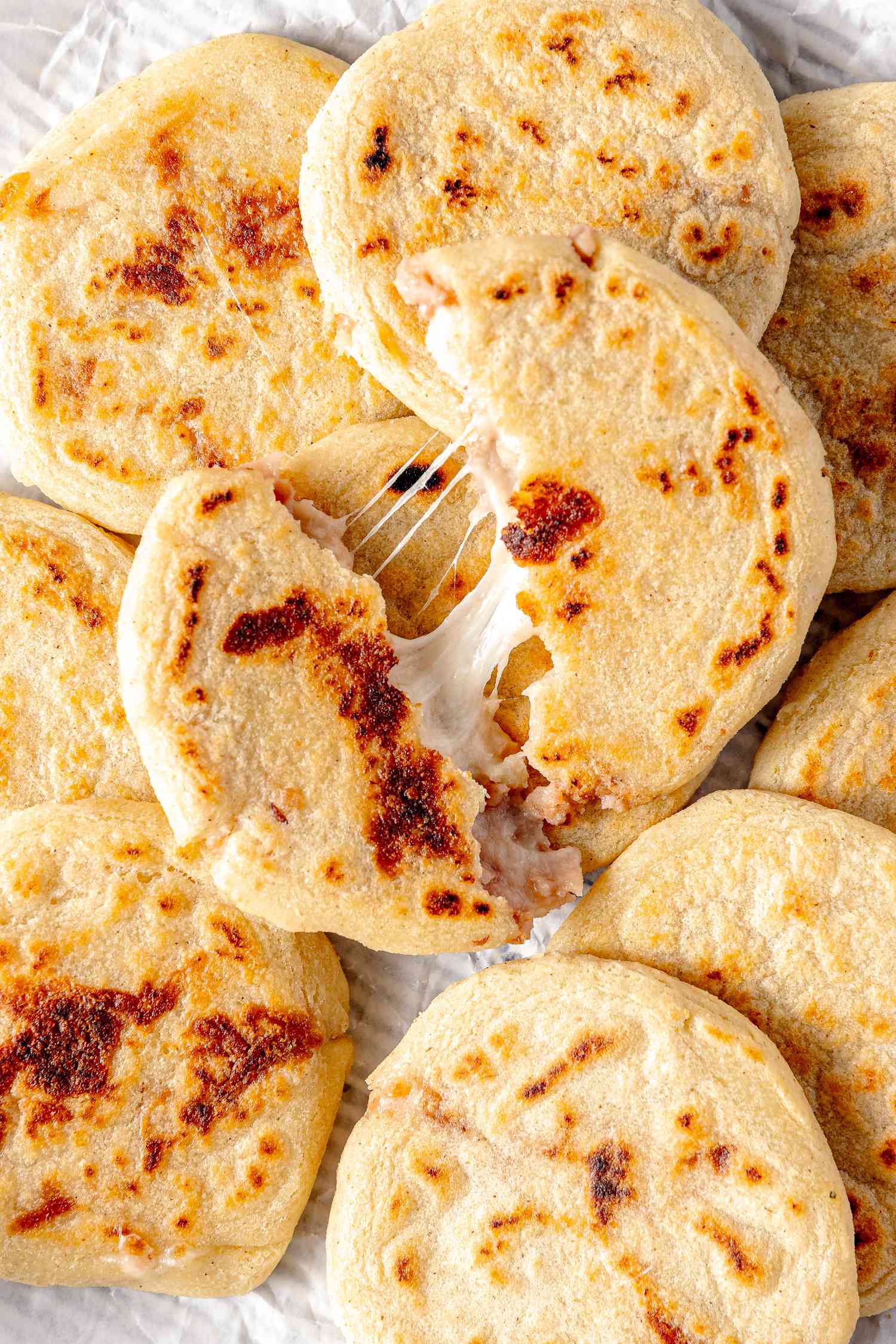 queso para pupusas, receta pupusas de queso, pupusas de queso